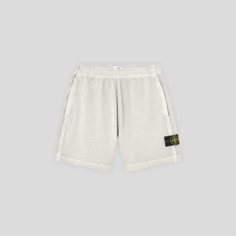 MALFILÉ FLEECE JOGGER SHORTS - PEARL GREY