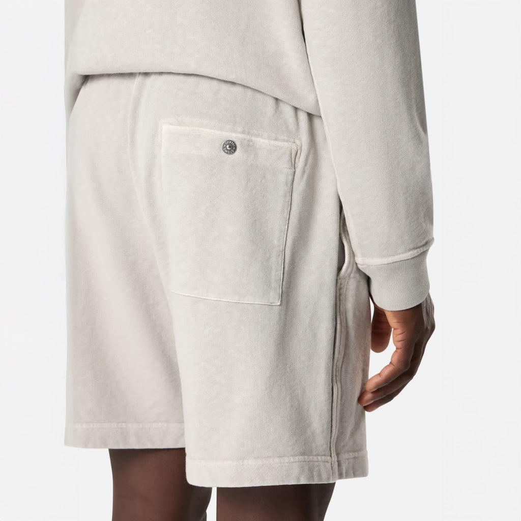 MALFILÉ FLEECE JOGGER SHORTS - PEARL GREY