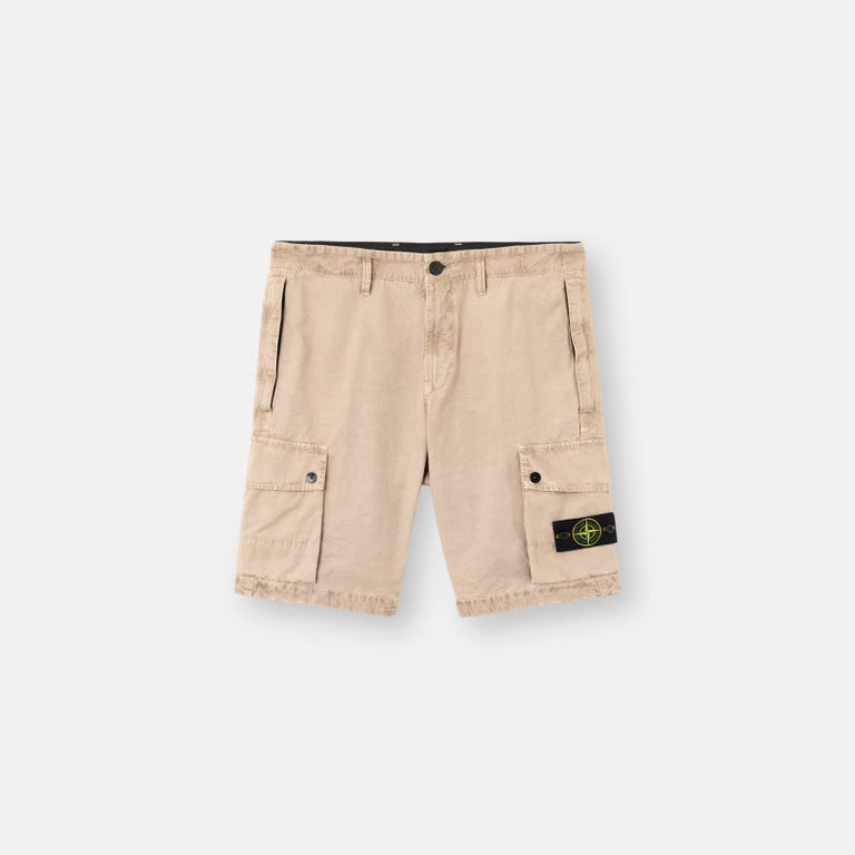 ORGANIC COTTON CARGO SHORTS - DESERT