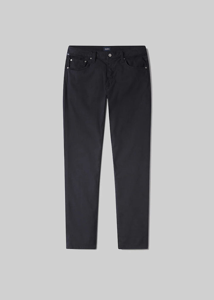 London Tapered Slim Stretch Sateen - Bleu foncé