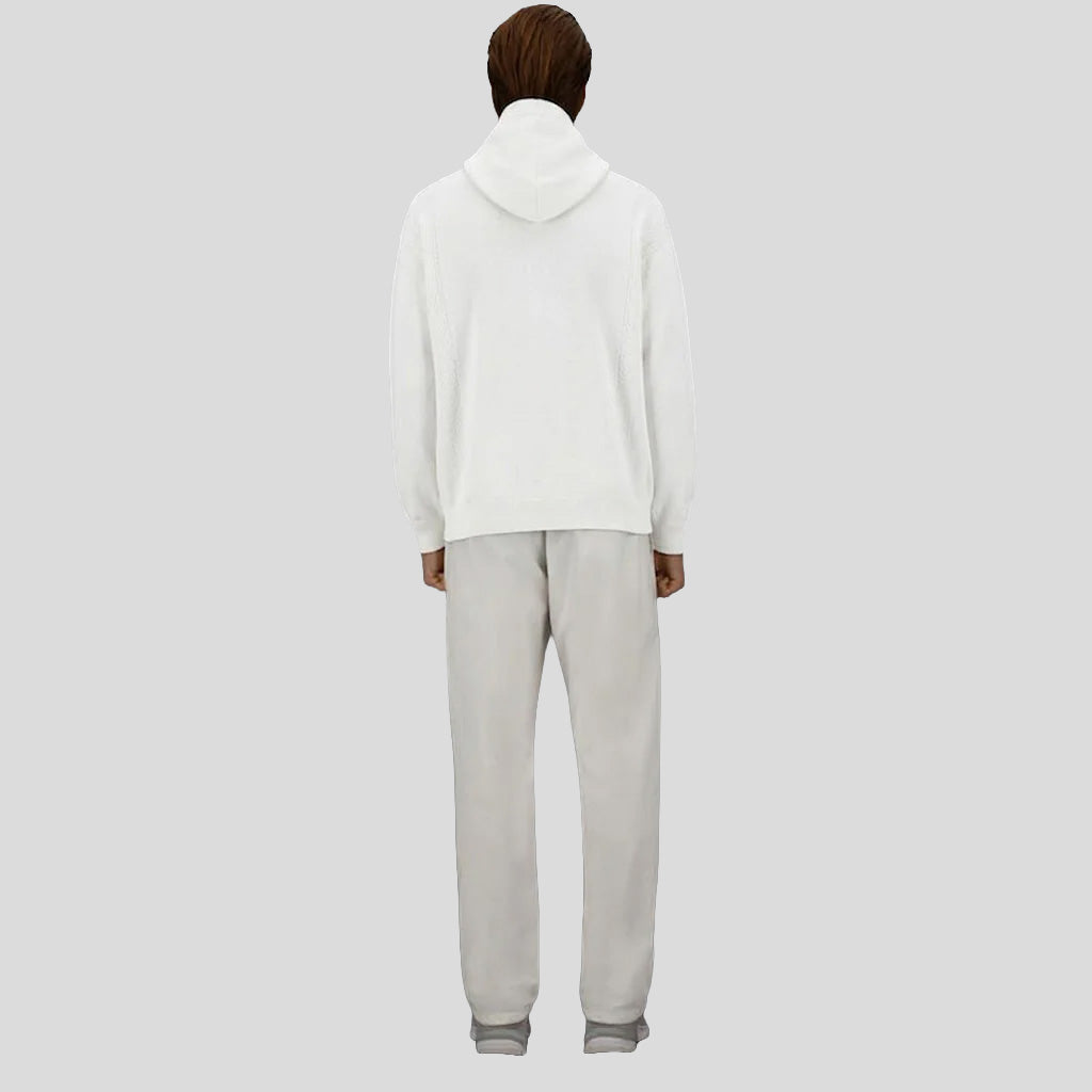 ZIP-UP HOODIE  - BIANCO