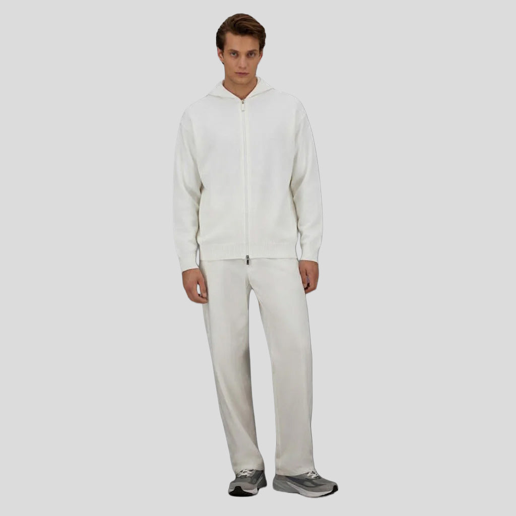 COTTON HOODIE - BIANCO