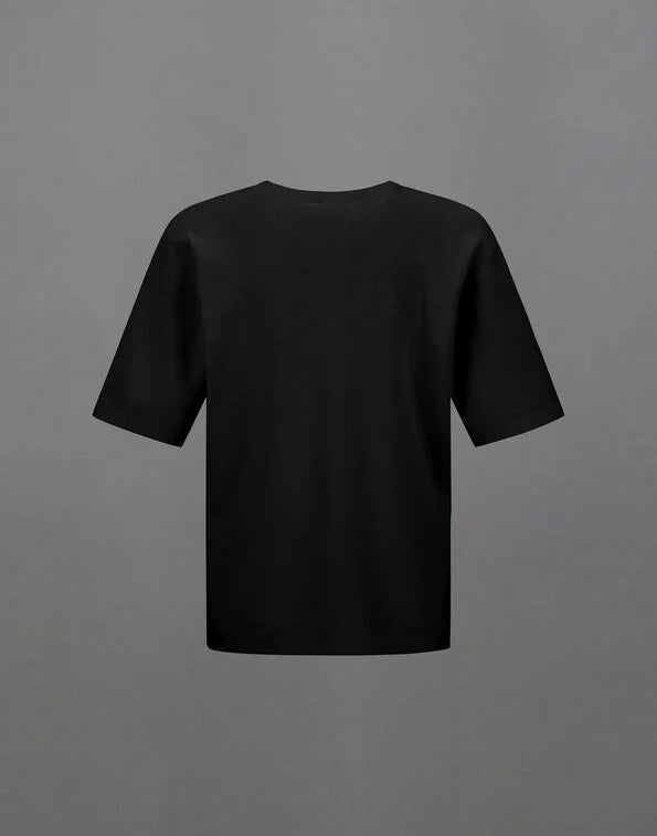 Laminar cotton crew short sleeve tee - Black