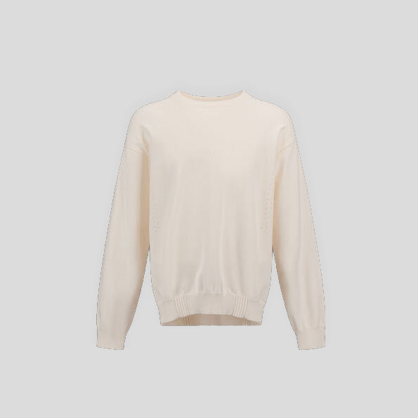 CREW NECK SWEATER - CREAM