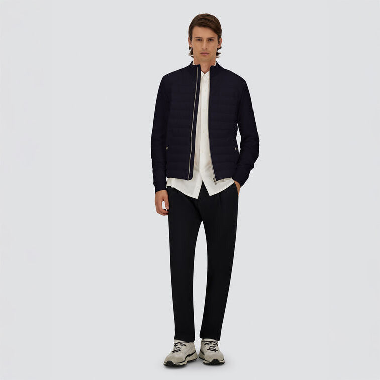 CARDIGAN IN WOOL SILK AND ECOAGE