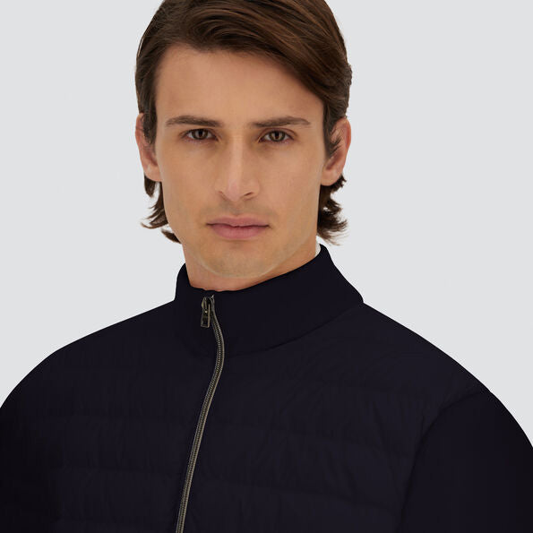 CARDIGAN IN WOOL SILK AND ECOAGE