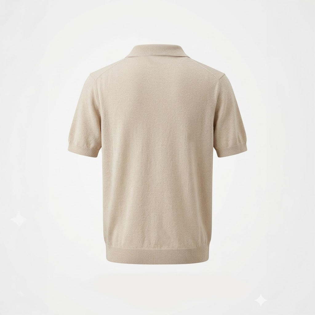 JOHNNY COLLAR POLO SHIRT - TERRA DI SIENA