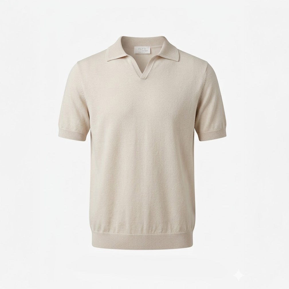 JOHNNY COLLAR POLO SHIRT - TERRA DI SIENA