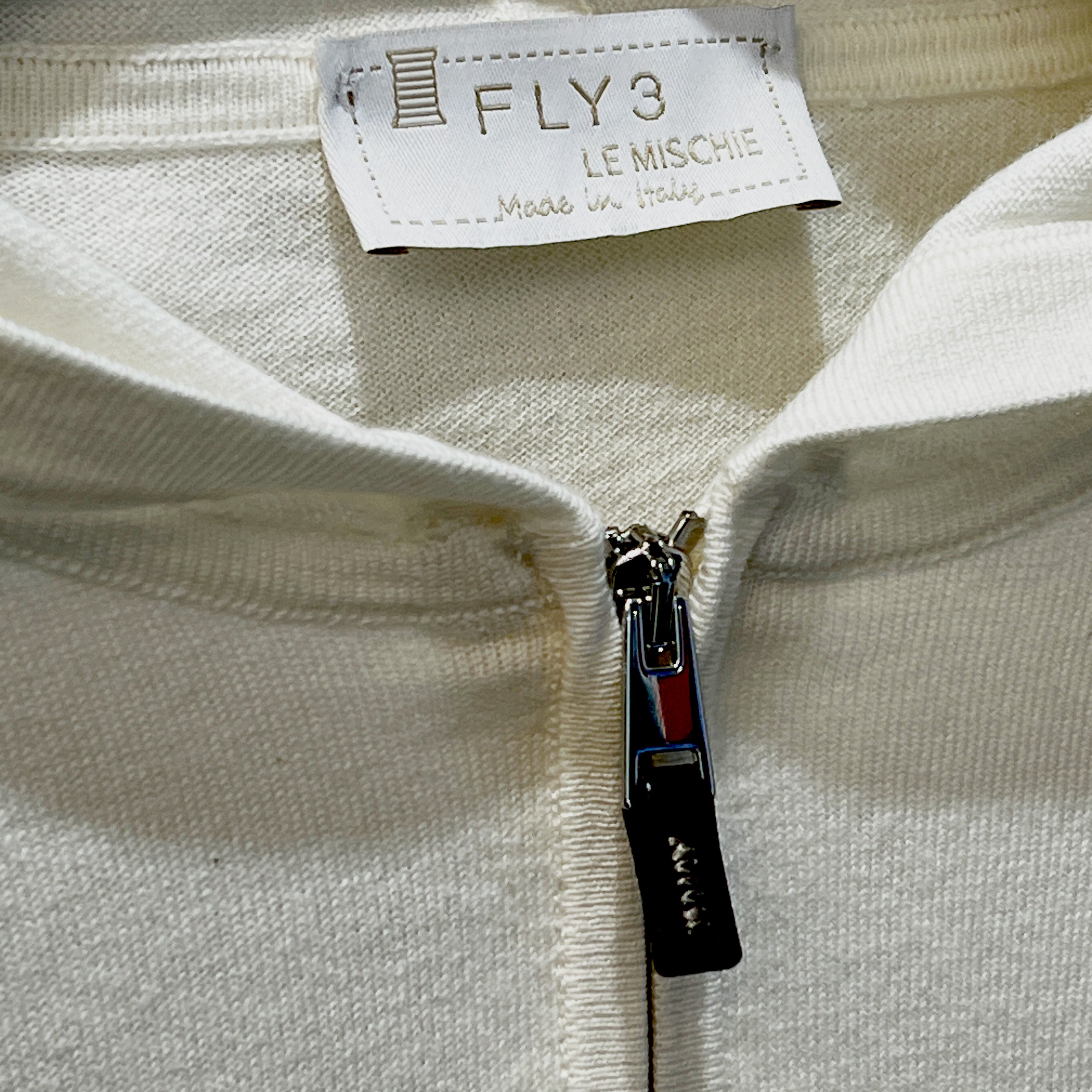 HALF-ZIP HOODED SWEATER - AGATA BIANCA