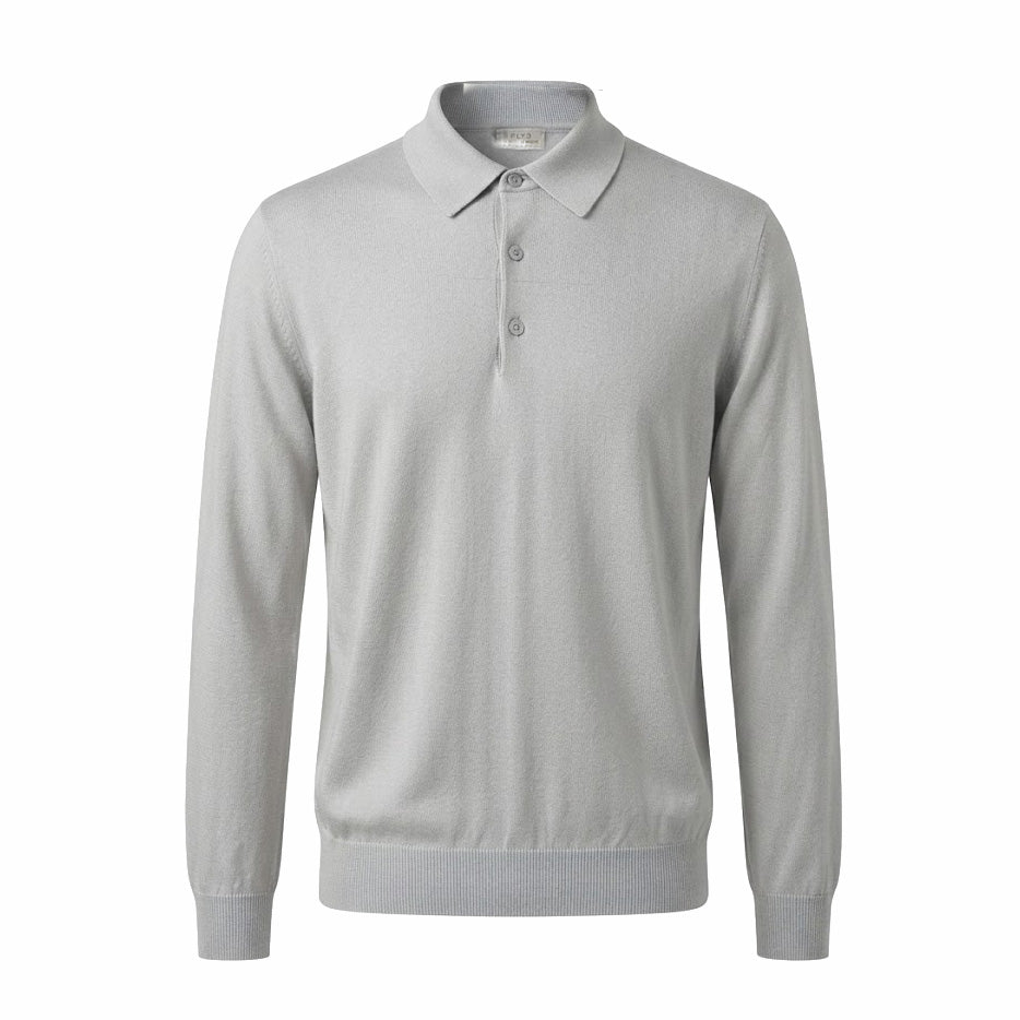 KNITED POLO SHIRT - NUVOLA