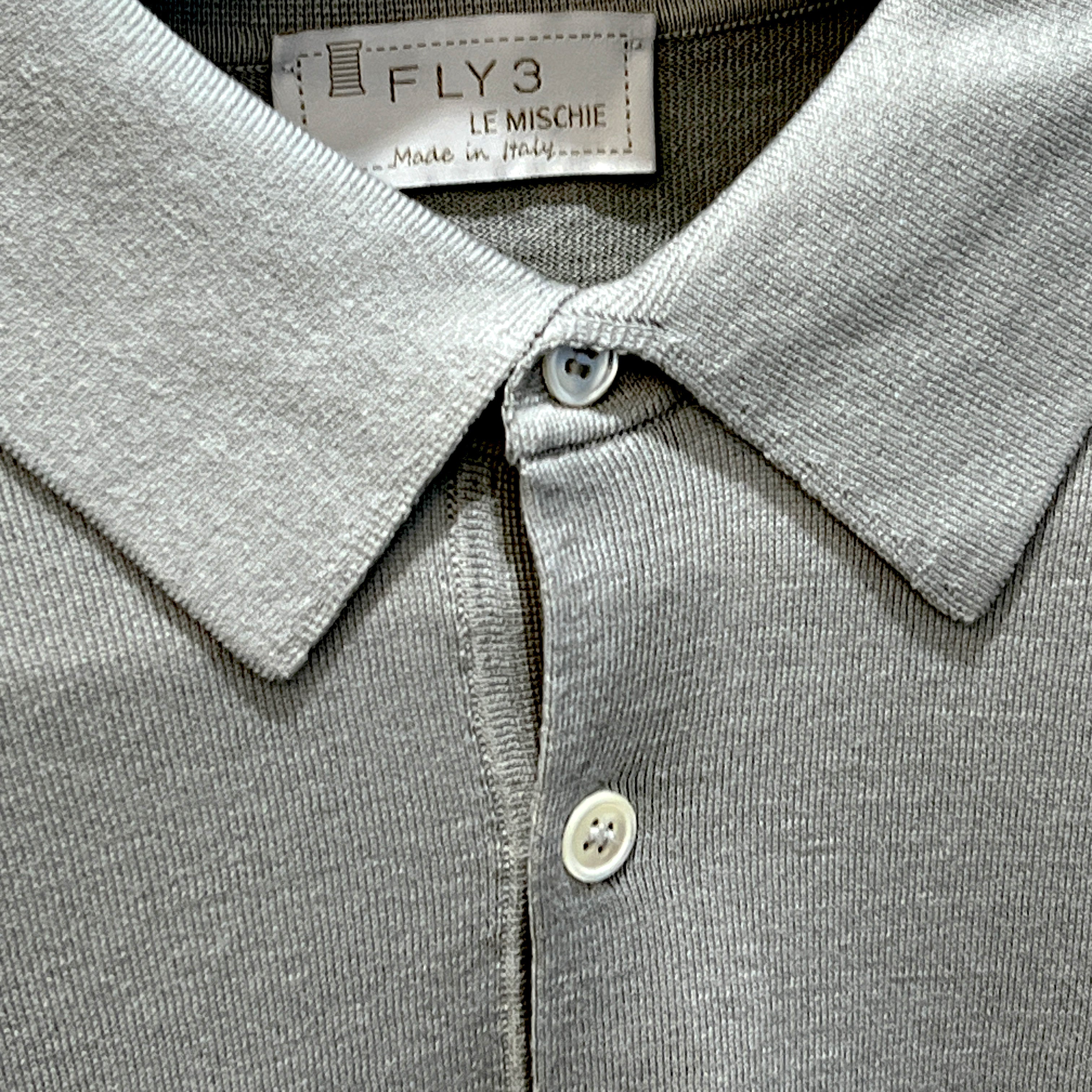 KNITED POLO SHIRT - NUVOLA