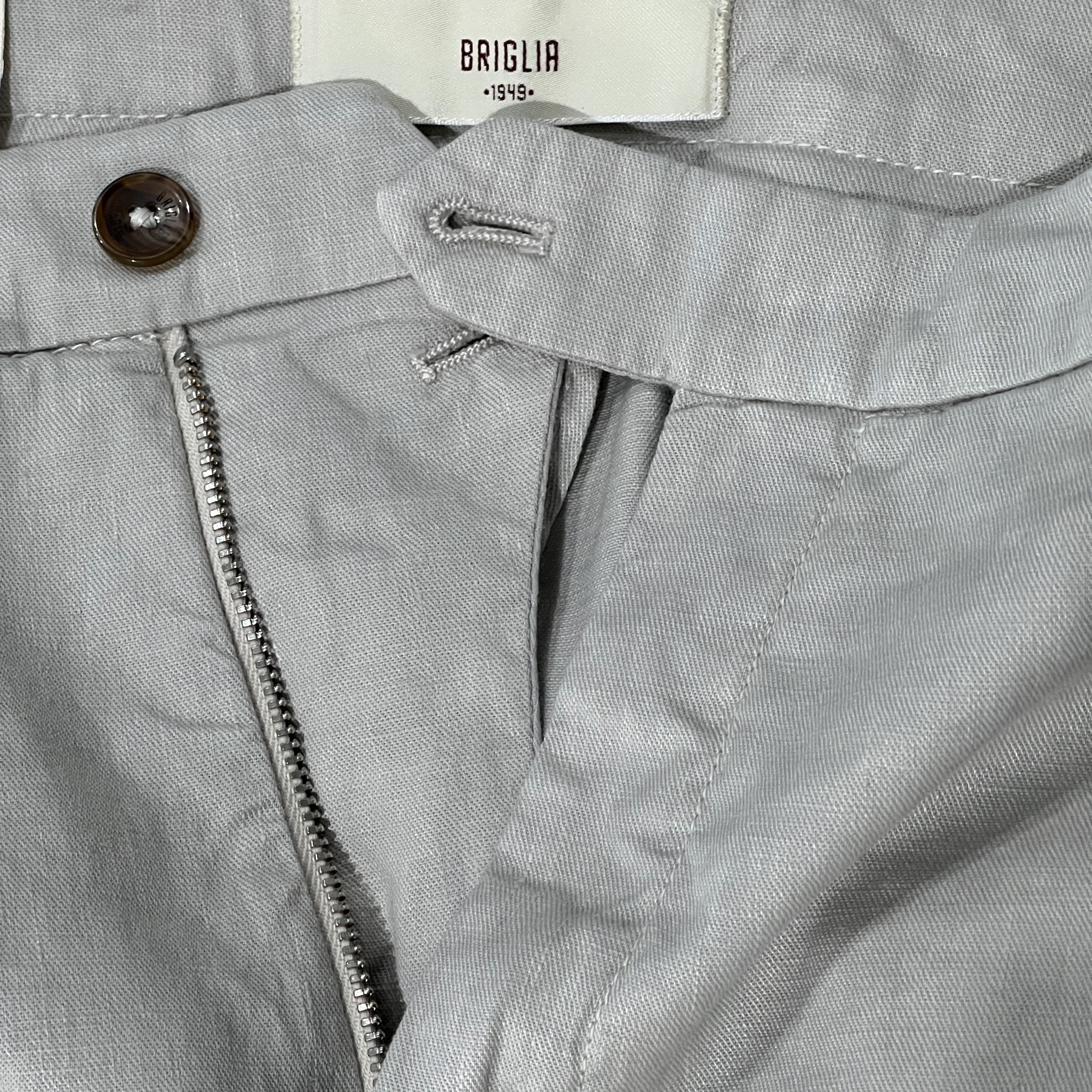 NAVIGLIO CHINO TROUSERS - LIGHT GREY