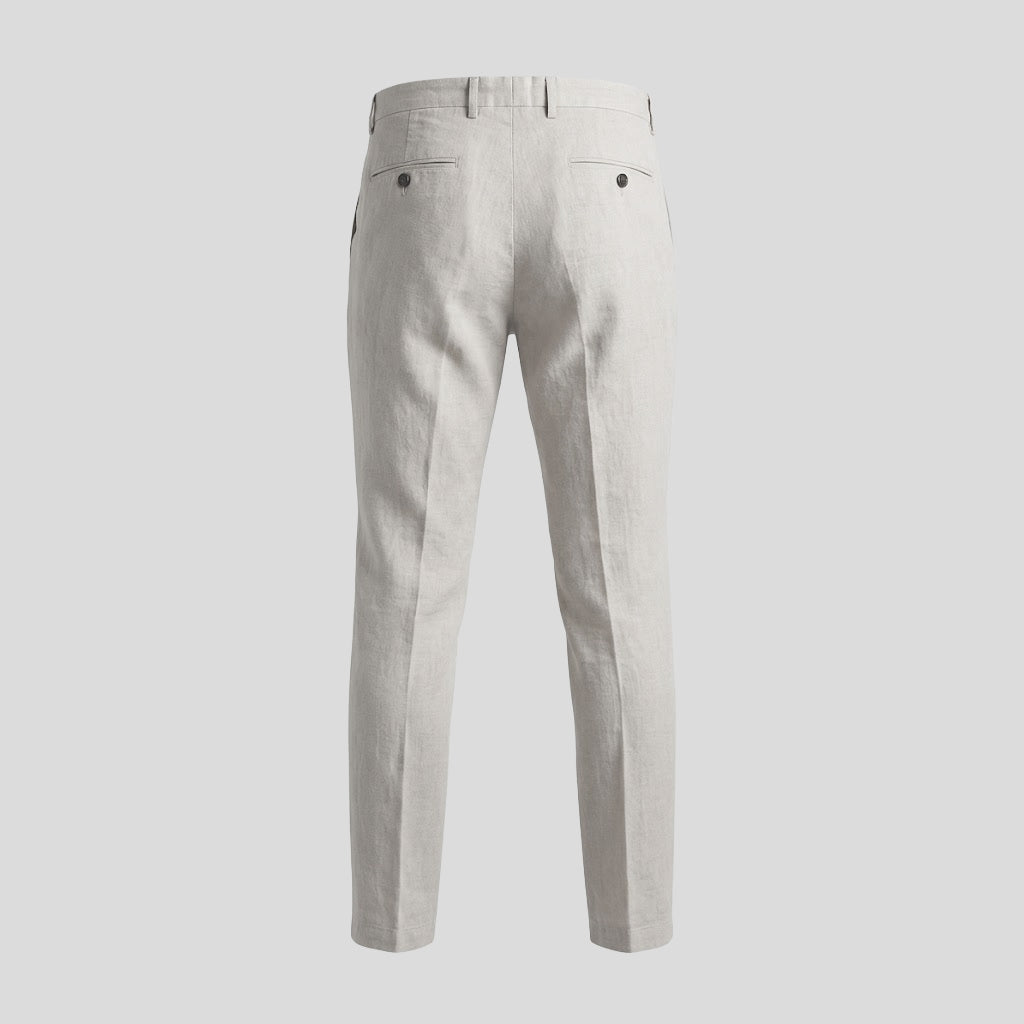 NAVIGLIO CHINO TROUSERS - LIGHT BEIGE