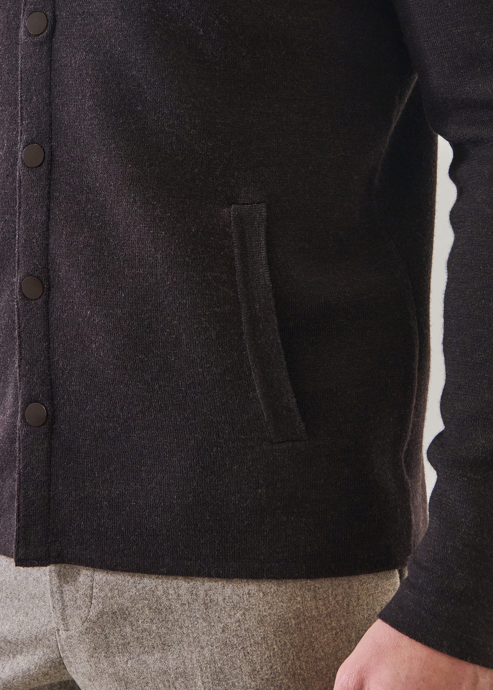 MILANO STITCH OVERSHIRT - BROWN