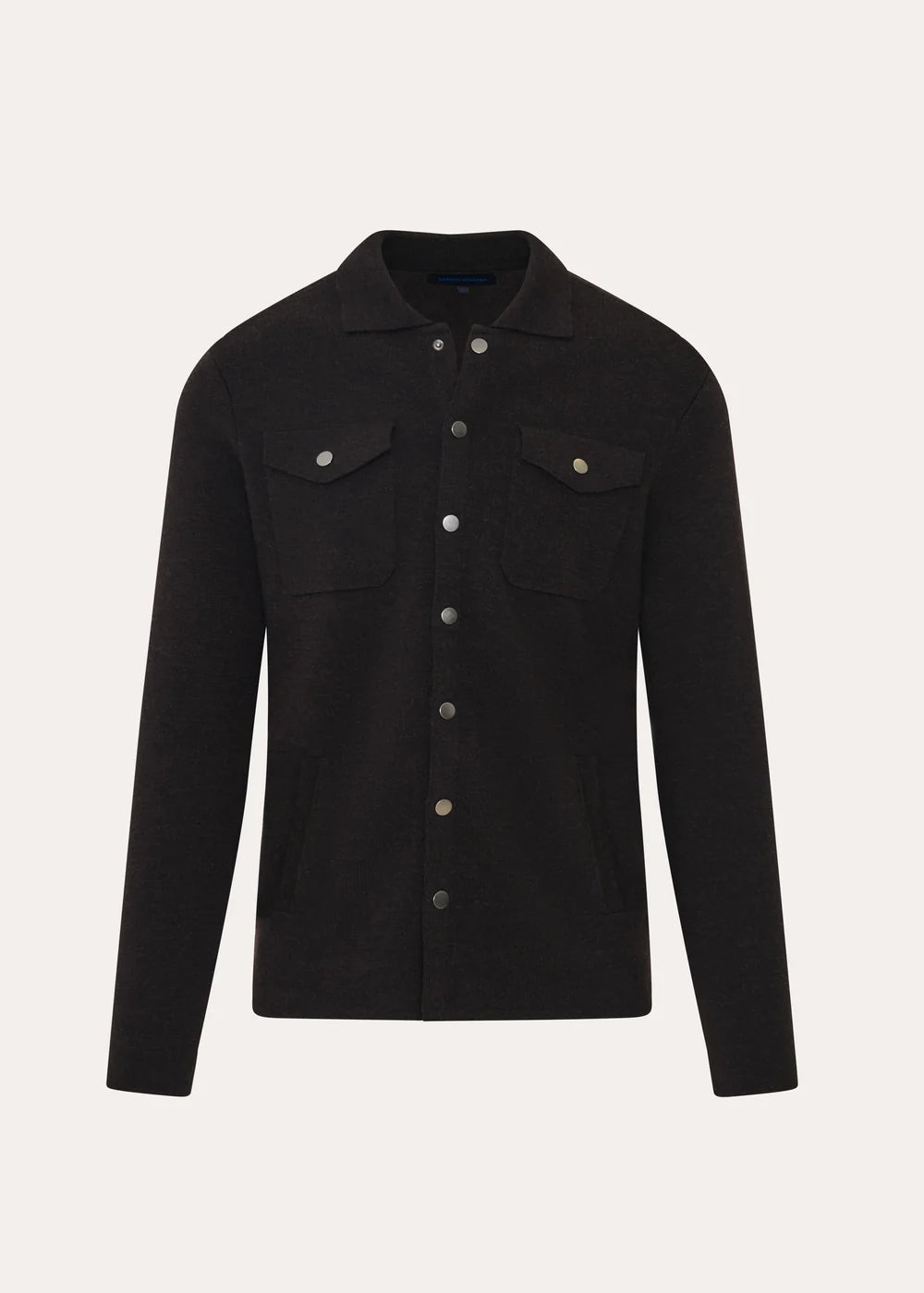 MILANO STITCH OVERSHIRT - BROWN