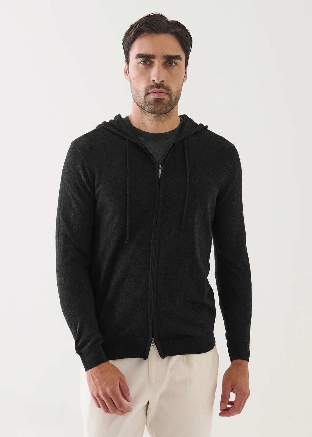 FULL ZIP HOODIE - BLACK