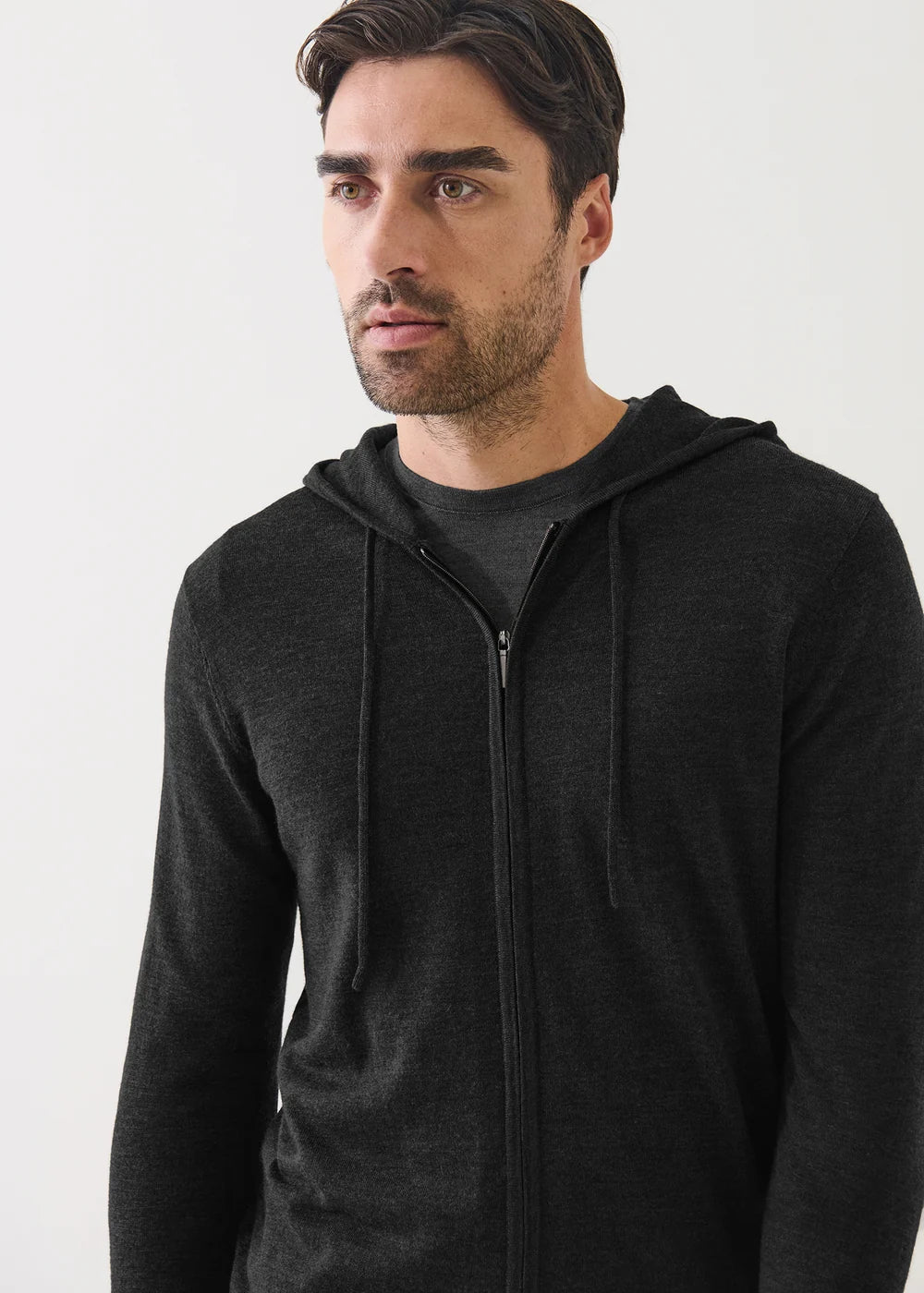 FULL ZIP HOODIE - BLACK