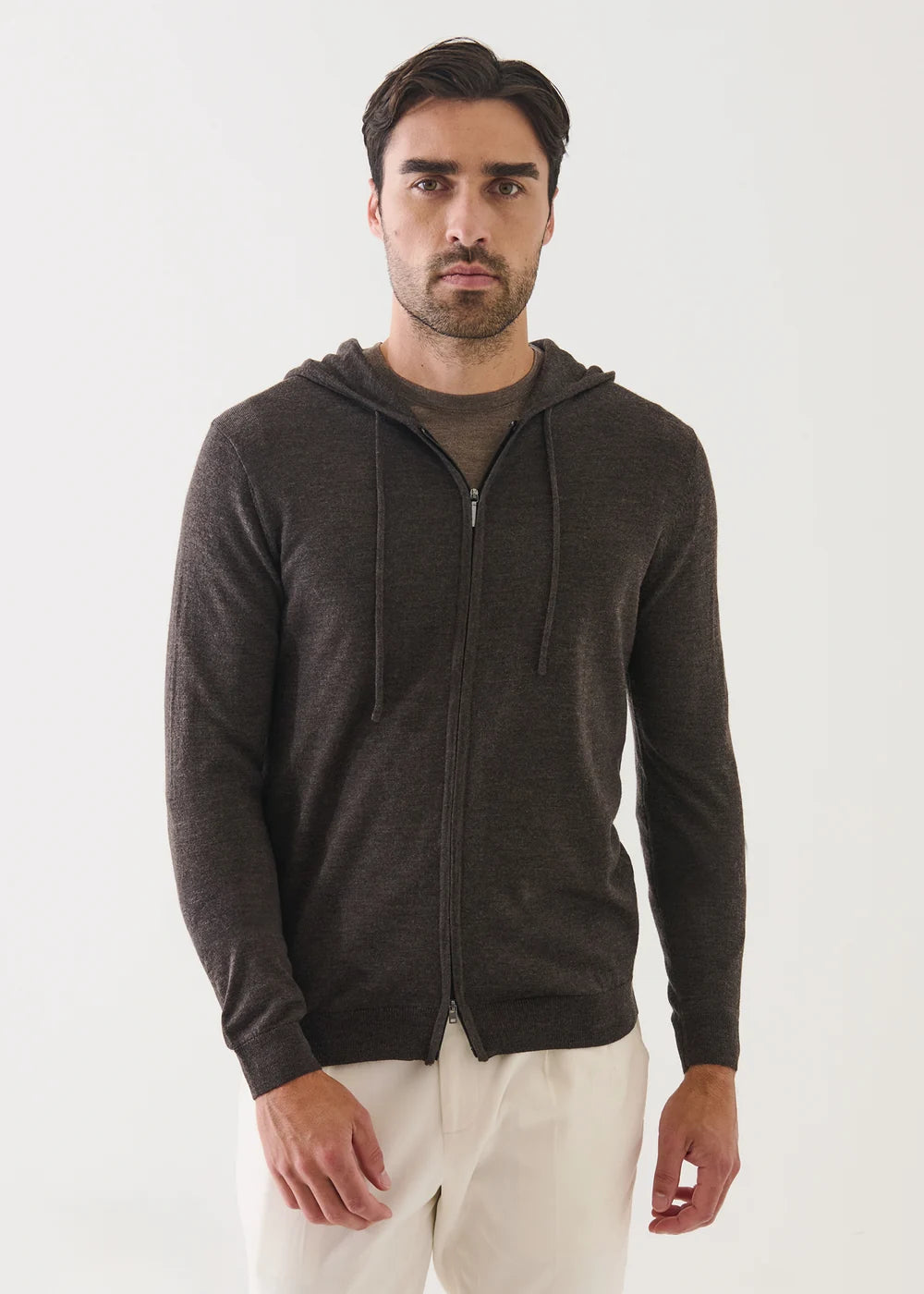FULL ZIP HOODIE - MAHOGANY