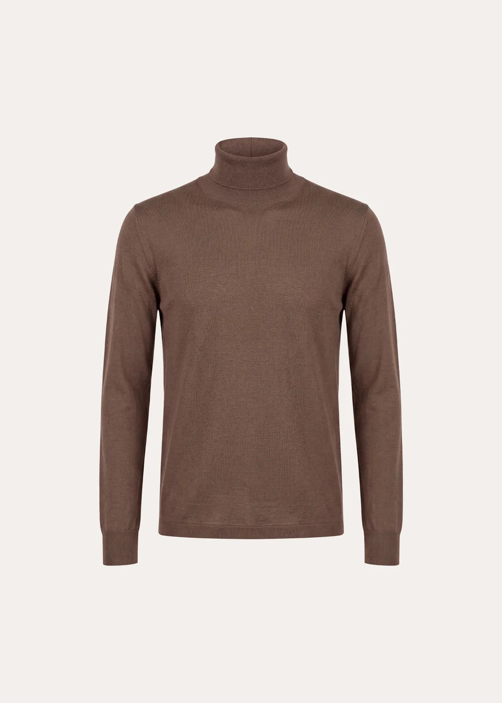 MERINO WOOL TURTLENECK - CINNAMON