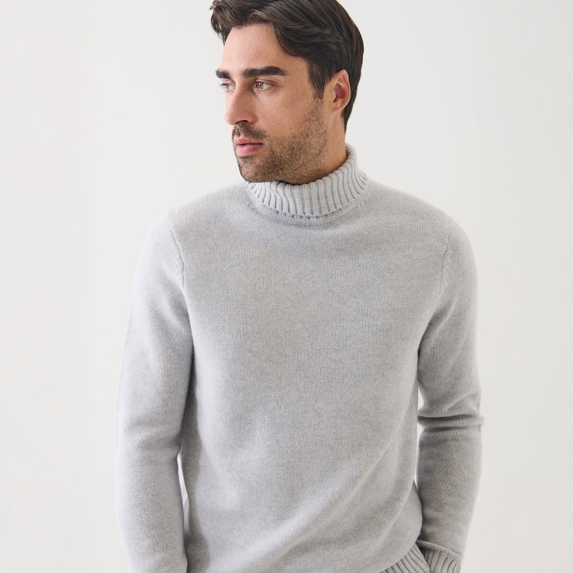LAMBSWOOL TURTLE-NECK SWEATER - MARBLE