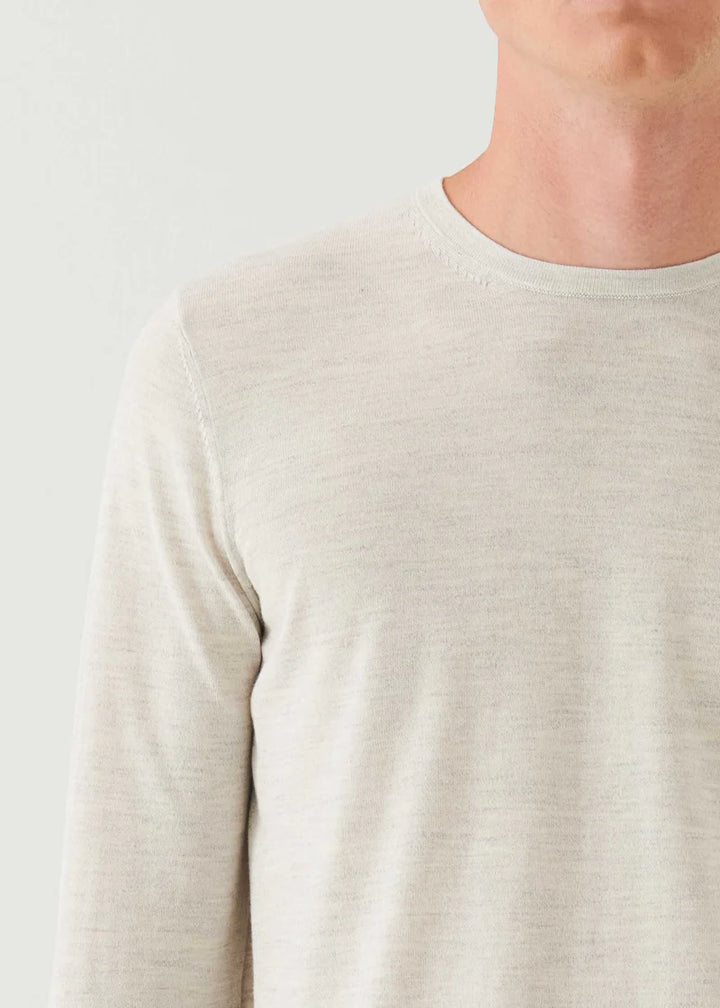 Cotton Cupro Crewneck - Drizzle