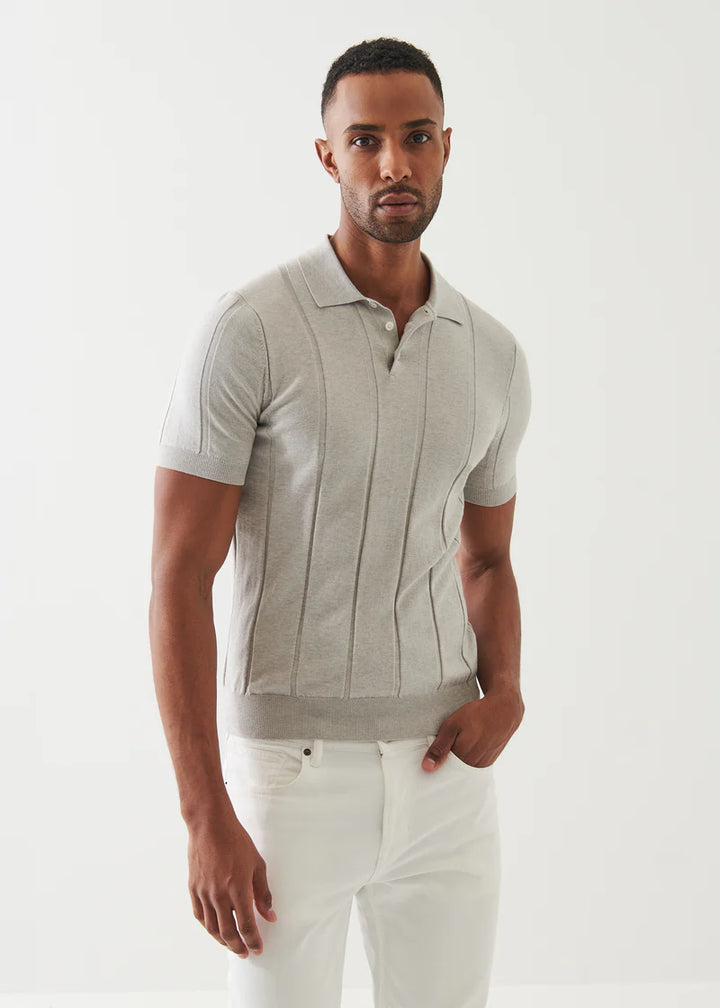 Cotton Cashmere Blend Polo - Feather