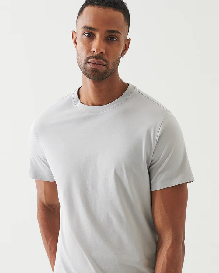 T-Shirt à col montant - Gris clair