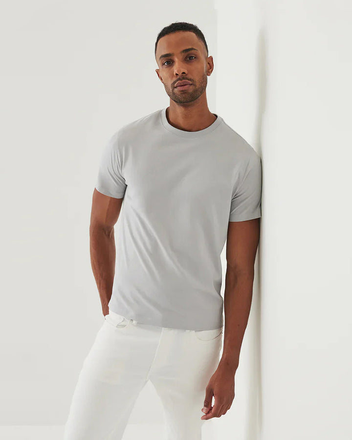 T-Shirt à col montant - Gris clair