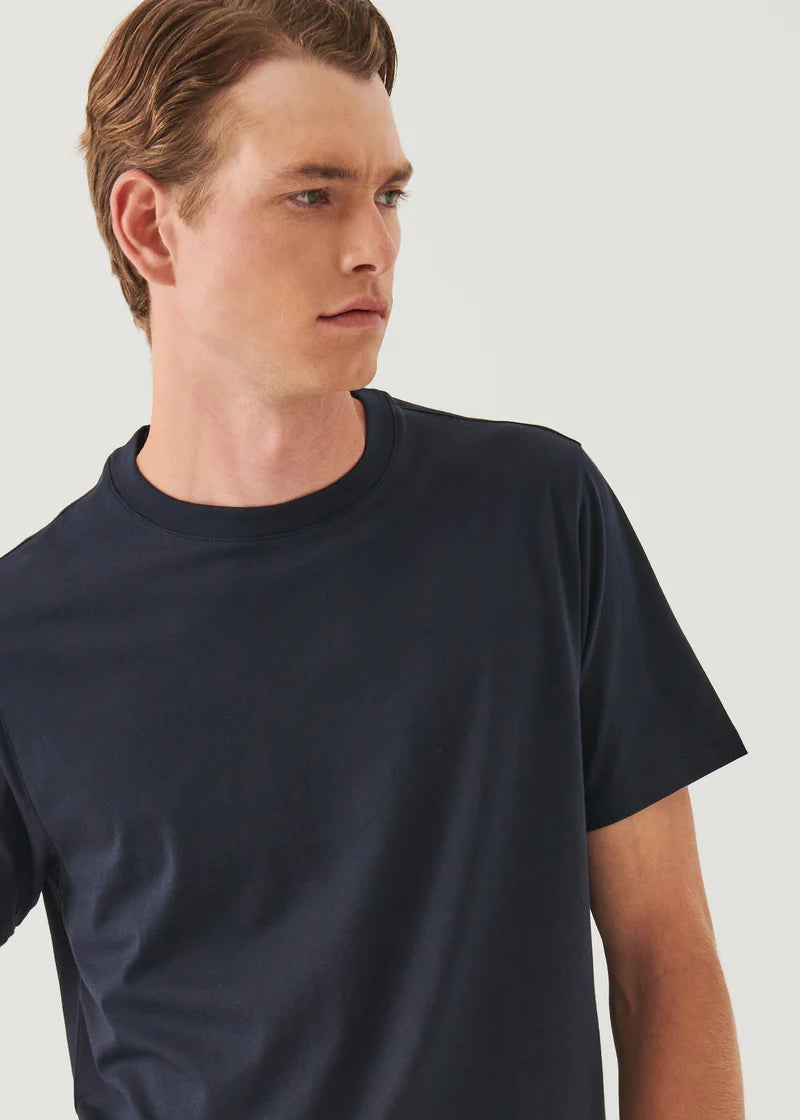 HIGH-NECK T-SHIRT - MIDNIGHT