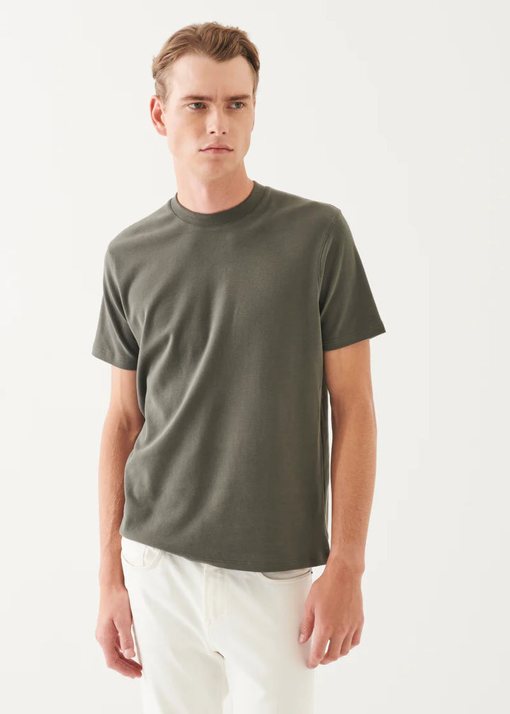 Pima Cotton Stretch Brushed T-Shirt - THYME