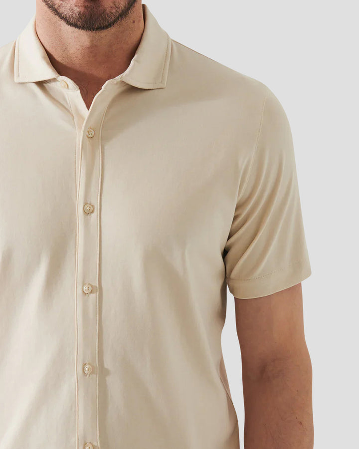Chemise boutonnée en coton pima extensible - Canvas