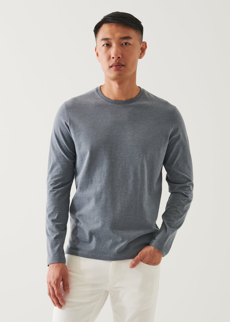 PIMA COTTON STRETCH OVERDYE T-SHIRT - JASPER