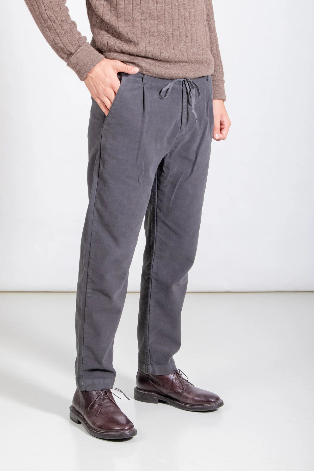 HANNES ROETHER DRAWSTRING TROUSERS - ALIEN CD