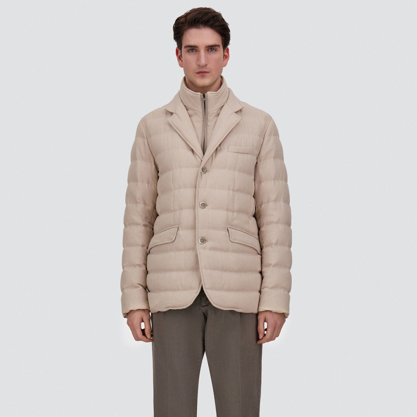 WOOL-BLEND SUEDE-EFFECT BLAZER - CHANTILLY