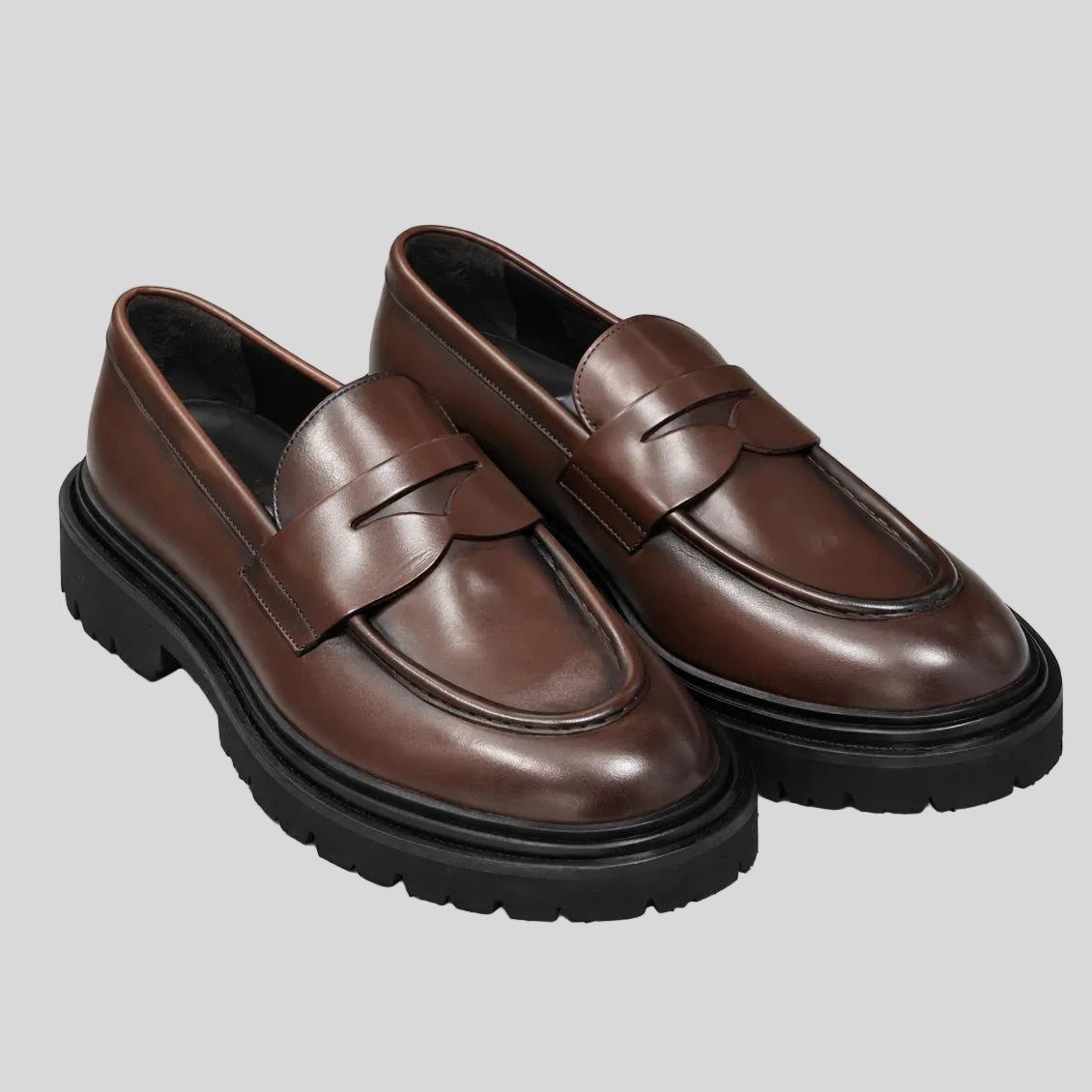 DERBY LOAFERS - BROWN