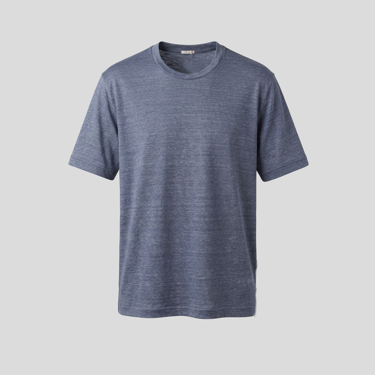 LINEN T-SHIRT - BLUE GRAY