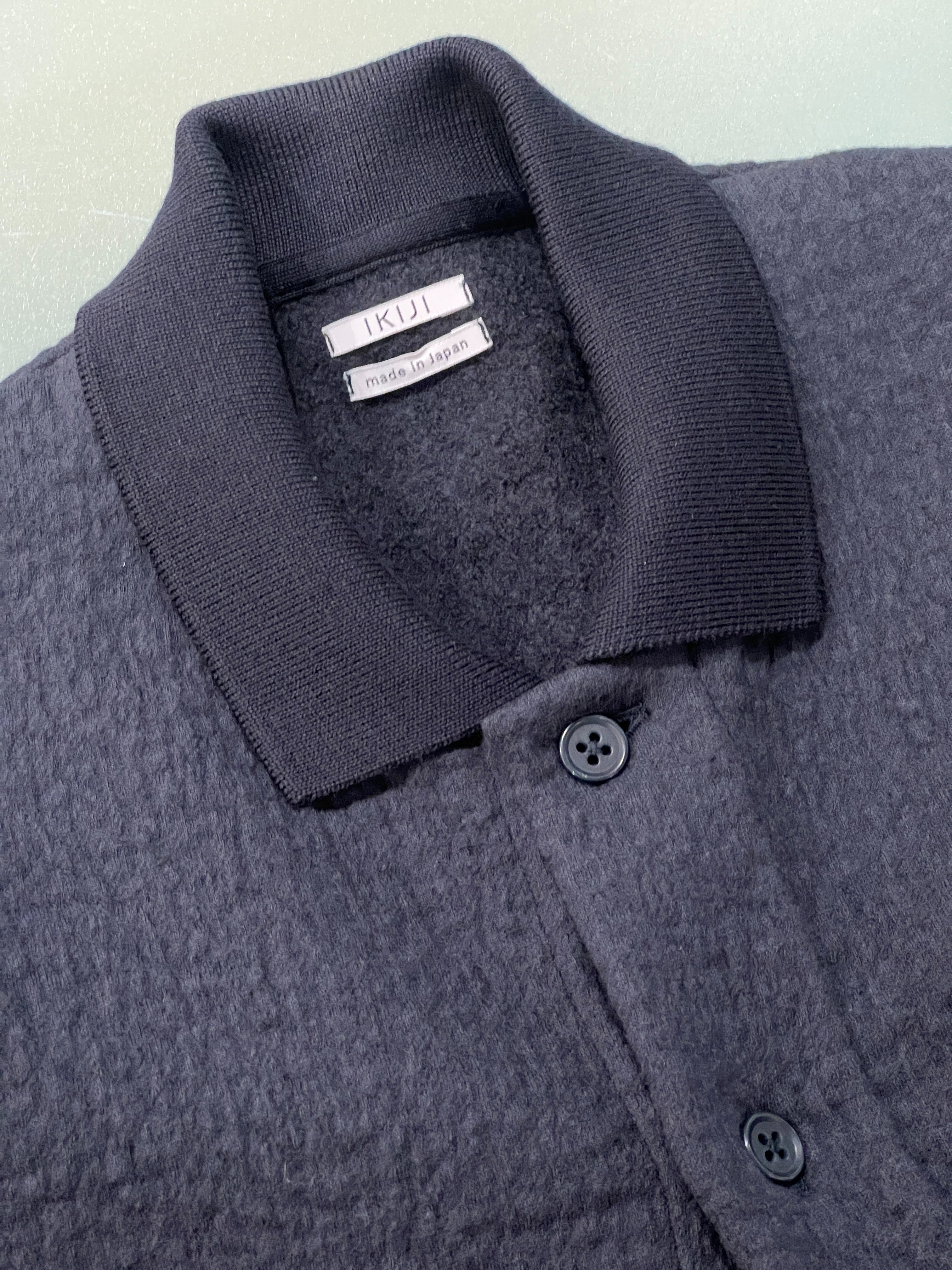 FULLING FLEECE WORK JACKET - NAVY