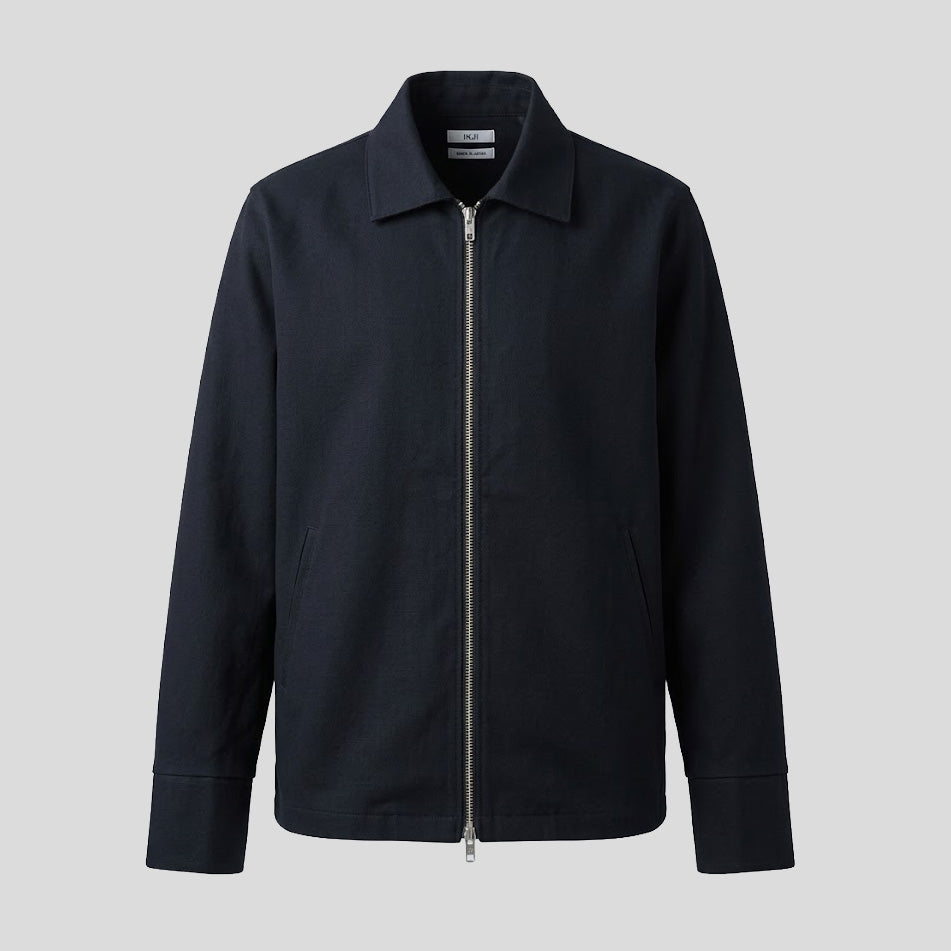 JAPANESE COTTON BLOUSON - NAVY