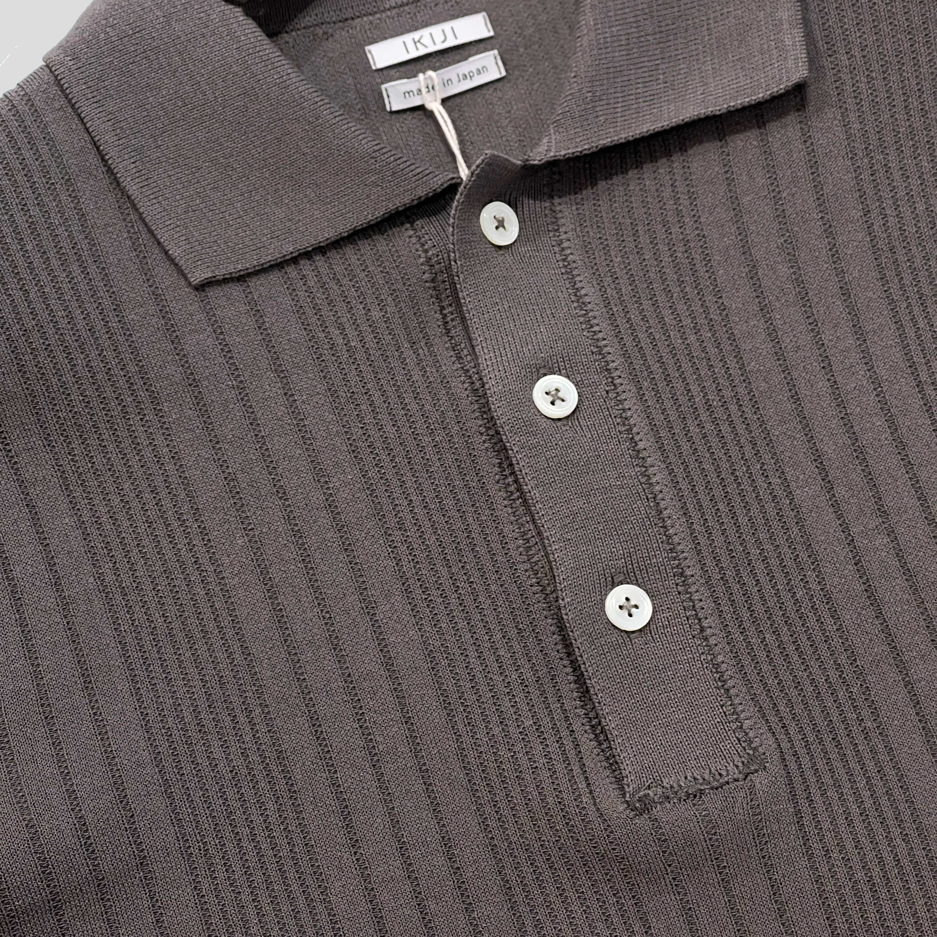 MOLDED POLO - CHARCOAL BROWN
