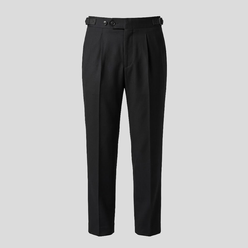 PLEATED TROUSERS - CHARCOAL