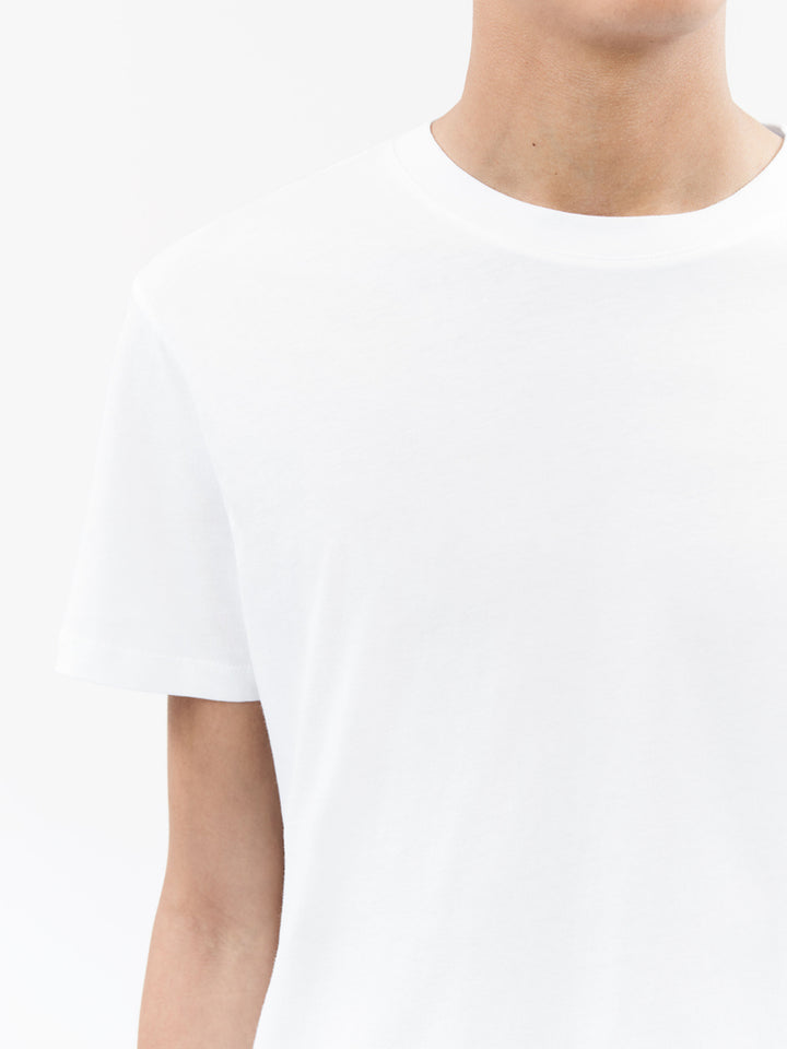 Dillan Short-Sleeved Cotton T-shirt  - White
