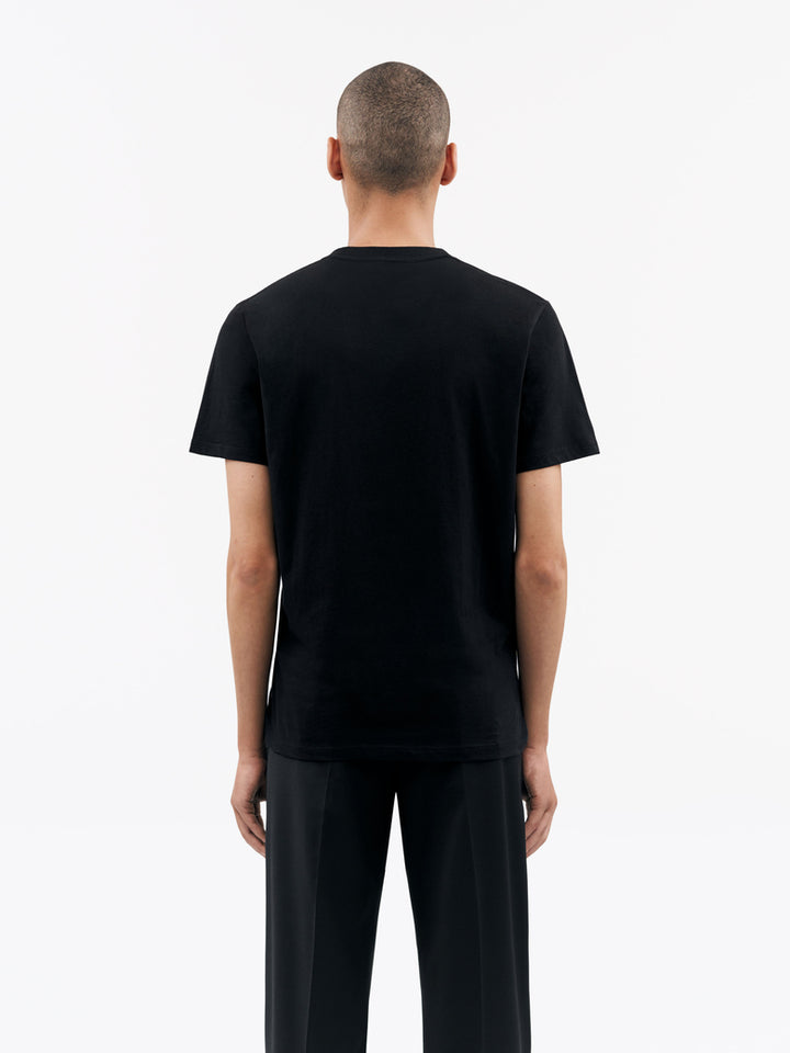 Dillan Short-Sleeved Cotton T-shirt - Black