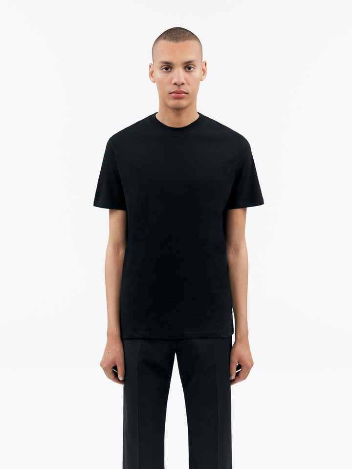 Dillan Short-Sleeved Cotton T-shirt - Black