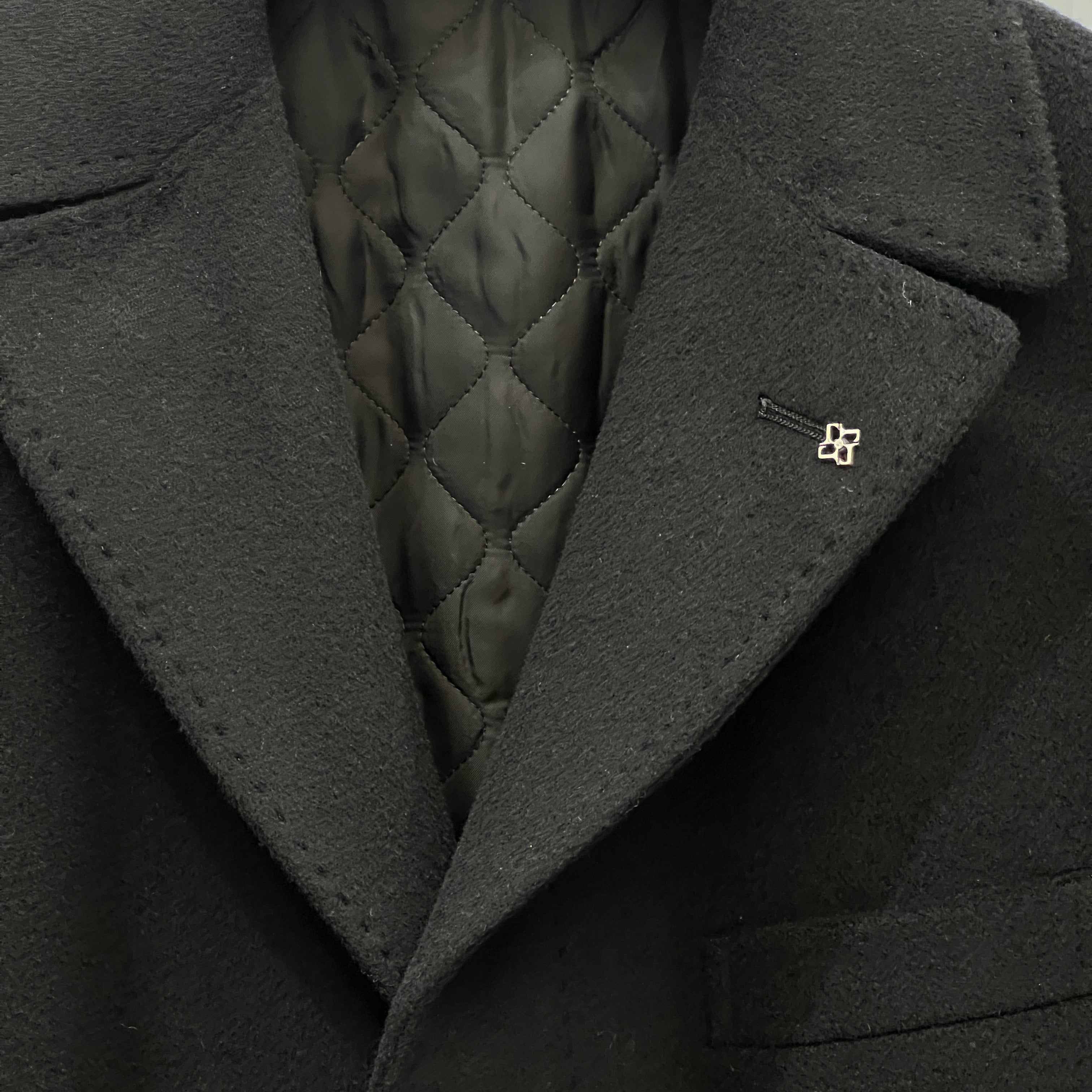 THOMAS WOOL COAT - BLACK