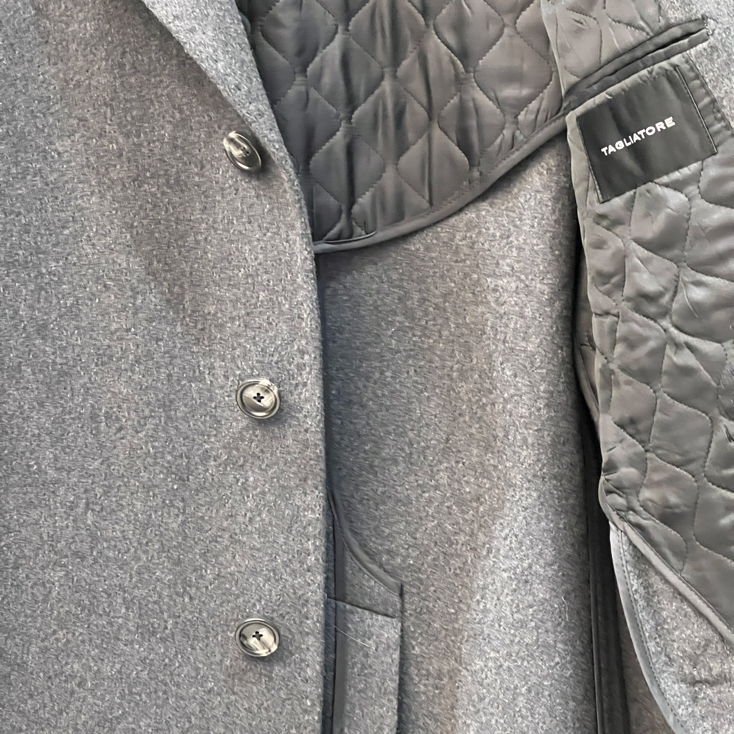 THOMAS WOOL BLEND COAT - GREY