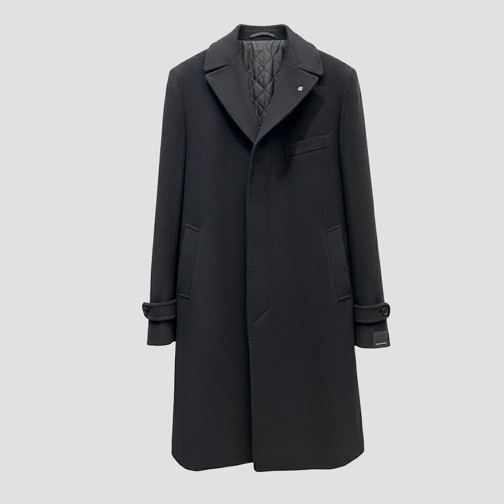 THOMAS WOOL COAT - BLACK