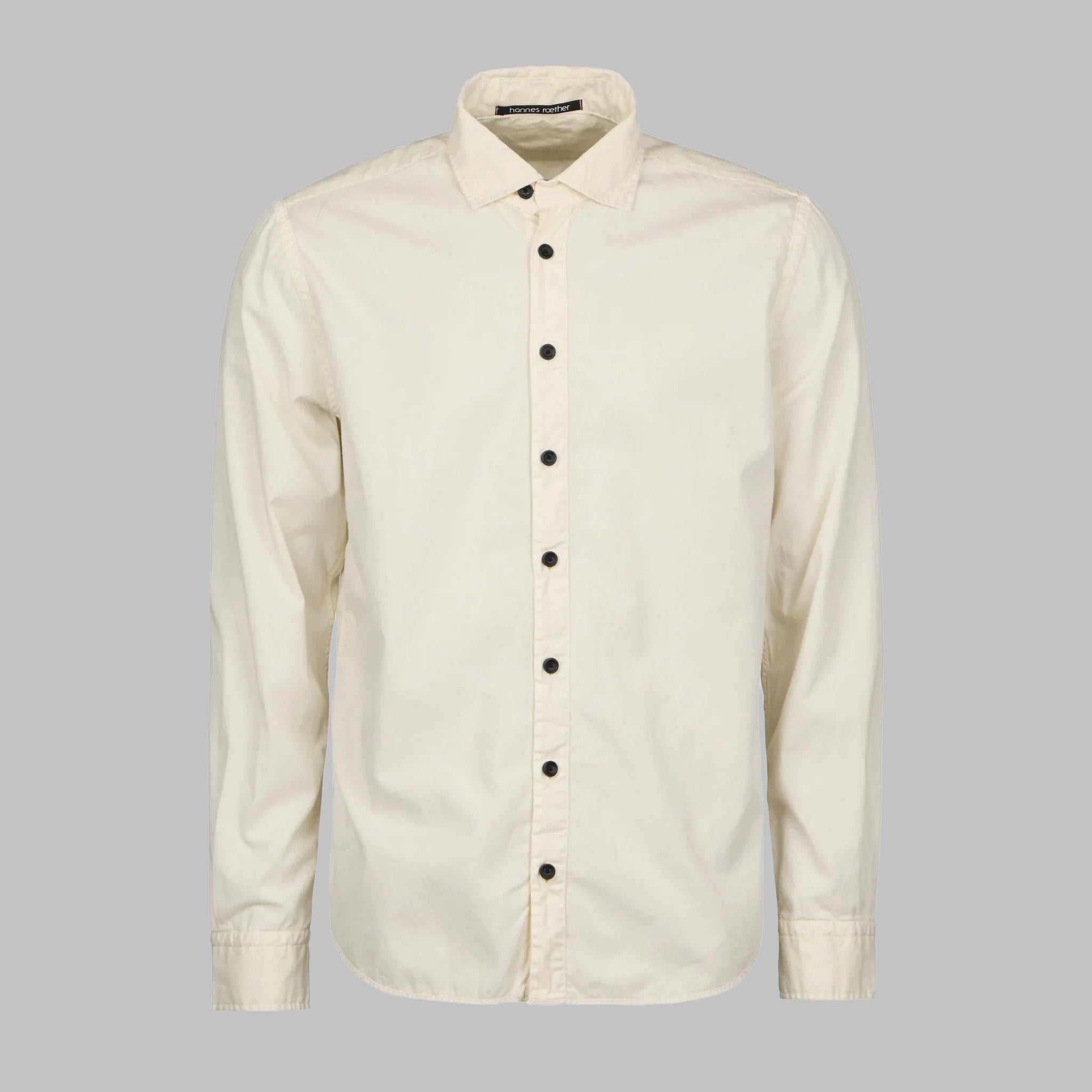 HANNES ROETHER COTTON SHIRT - MILK