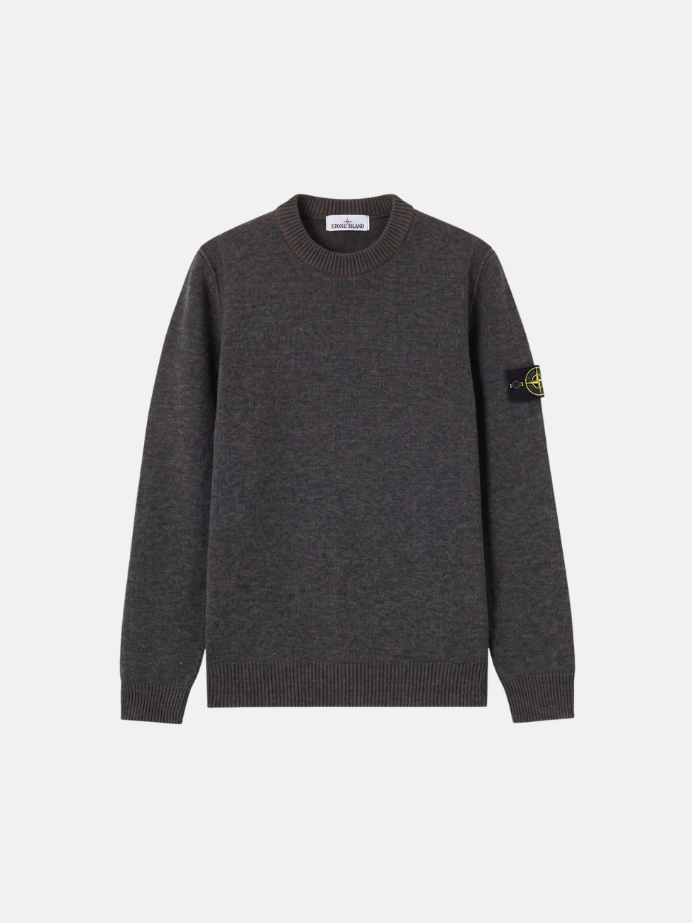 LAMBSWOOL CREWNECK SWEATER - MELANGE LEAD