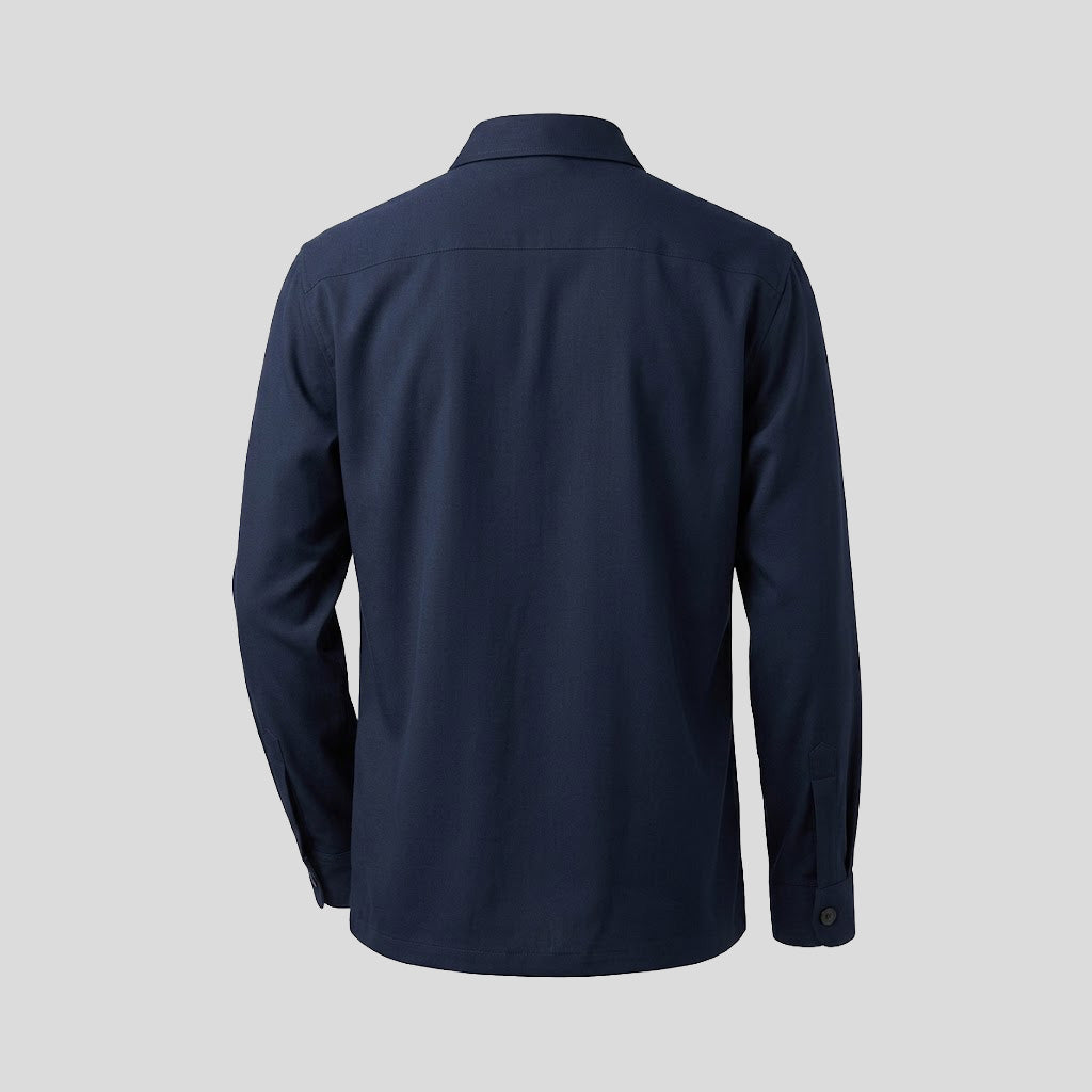 WOOL FRADI OVERSHIRT - NAVY BLUE