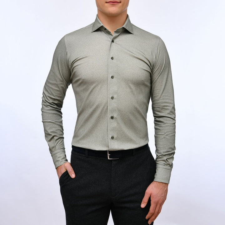 4FLEX STRETCH KNIT SHIRT - Medium Green